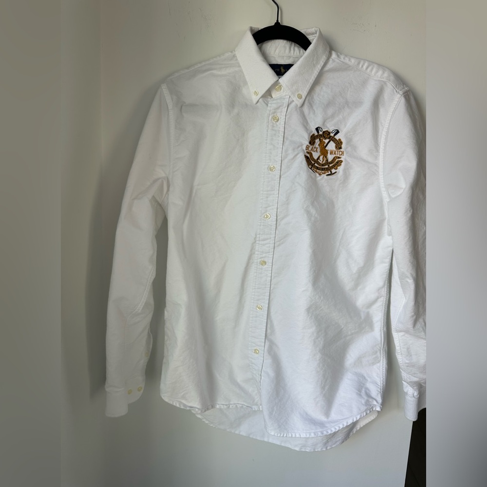 Polo by Ralph Lauren White with Gold and Black Embroidery